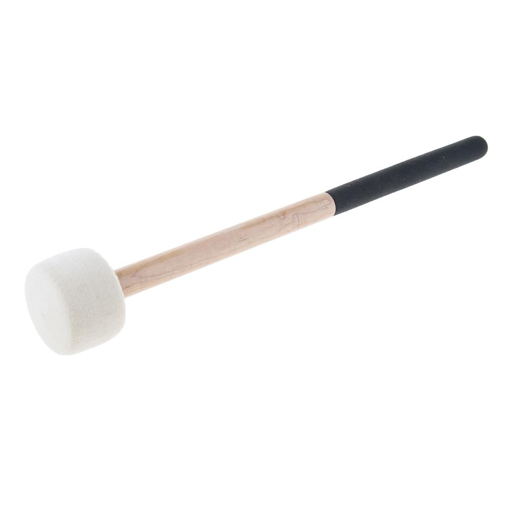 1 Piece Bass Drum Mallet Stick Felt Head for Marching Band Parts