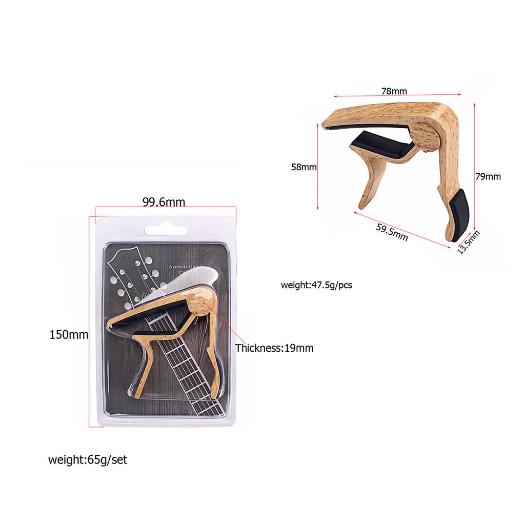 Guitar Capo Aluminium Alloy Quick Clamp Change String Tuning for Tele Guitar