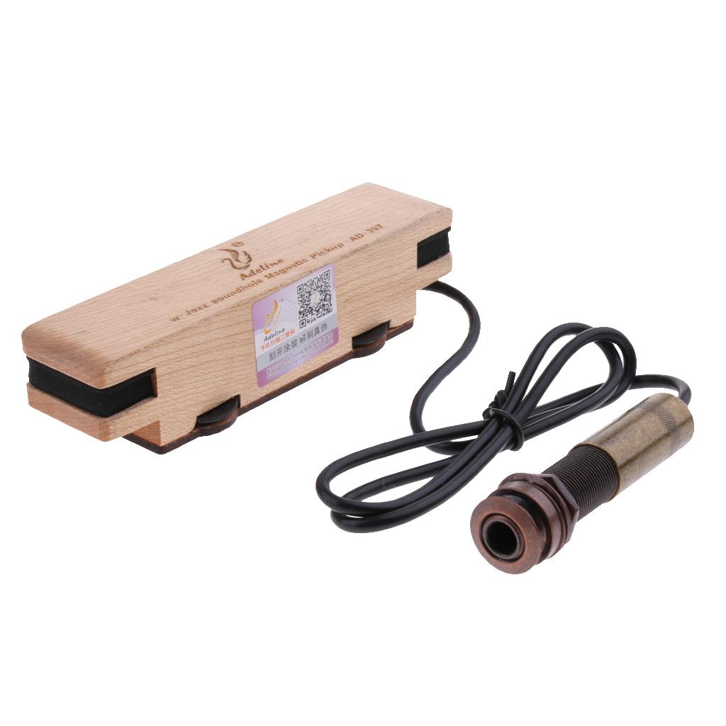 Guitar Sound Hole Pickup 2 Band EQ Tuner for Ukulele Classical Guitar Parts