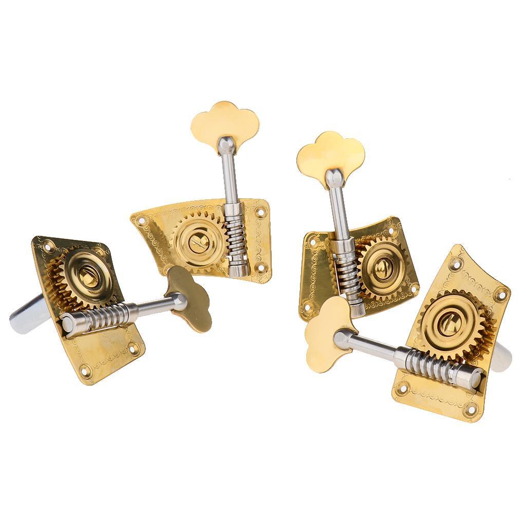 4pcs Upright Double Bass Tuning Pegs Machine Heads for Bass Player 4-4-3-4
