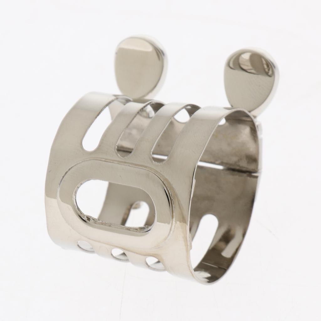 Metal Saxophone Mouthpiece Pipe Clip Woodwind Part Nickel