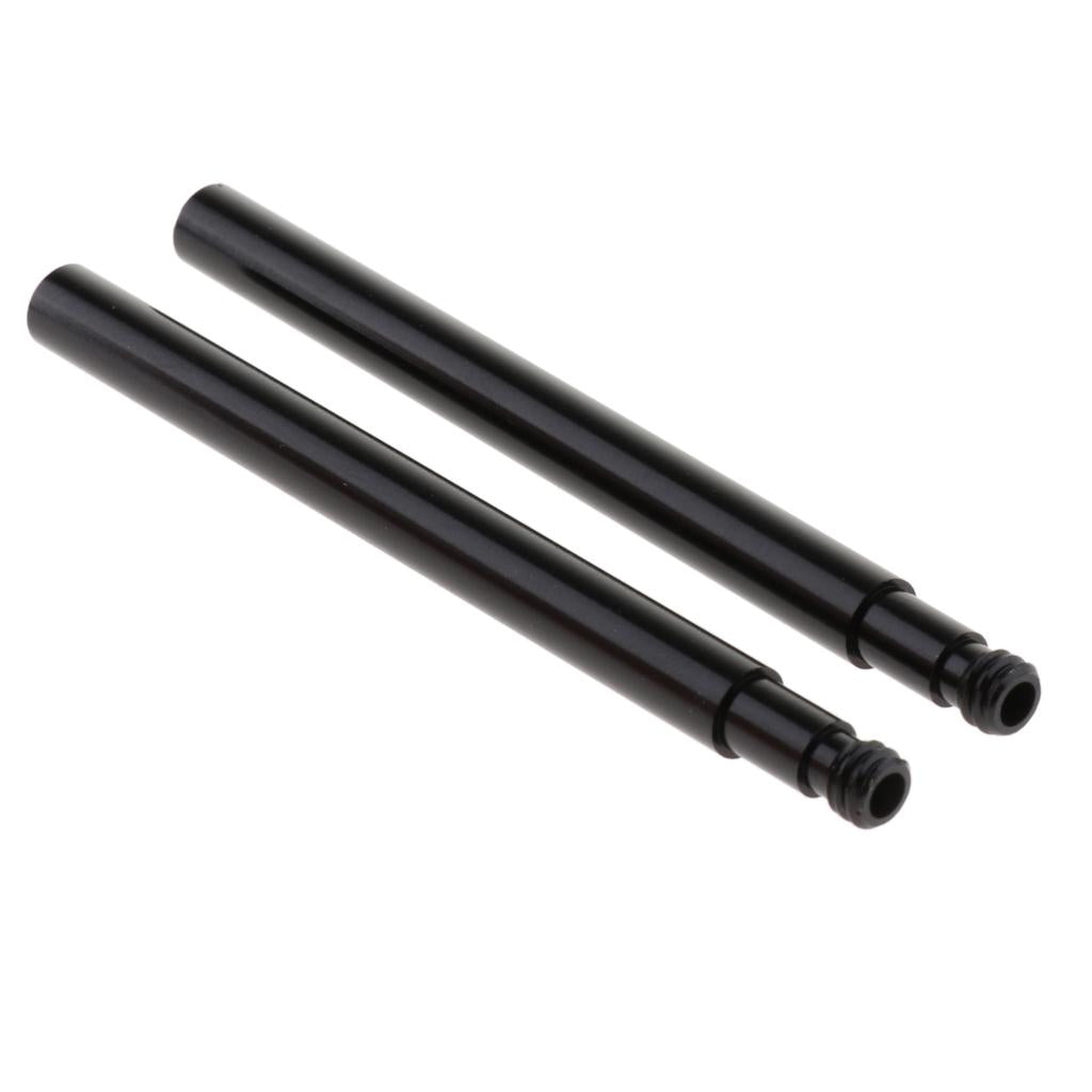 1 Pair Alloy Road Bicycle Tyre Inner Tube Presta Valve Extender Black 80mm