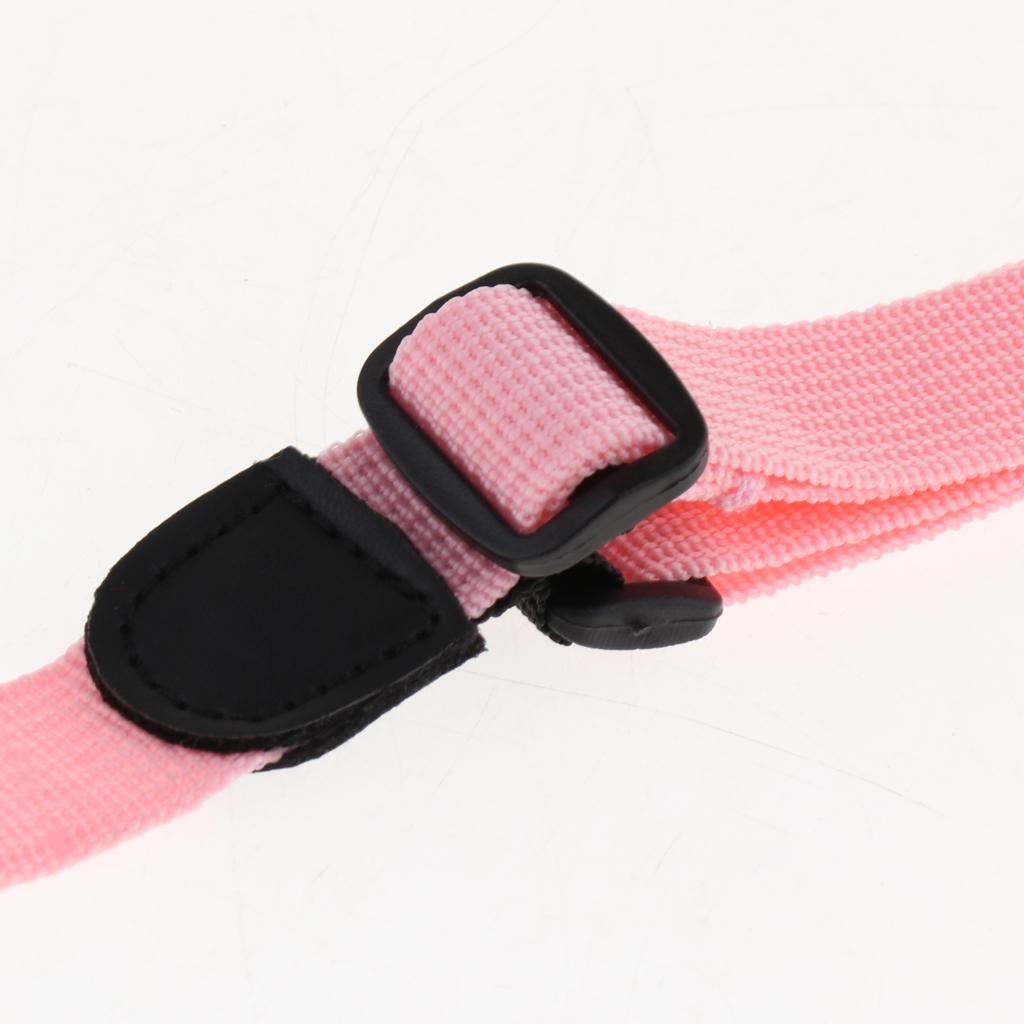 2pcs Adjustable Nylon Ukulele Straps Kit for Ukulele Guitar Accessory Pink