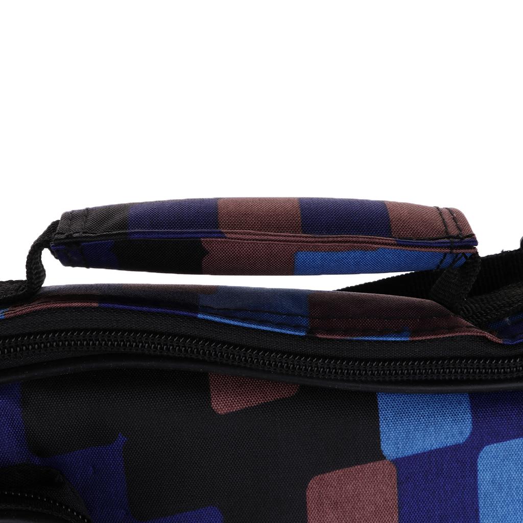 1 Piece 26inch Ukulele Guitar Gig Bag Uke Case Carry Bag Blue Grid