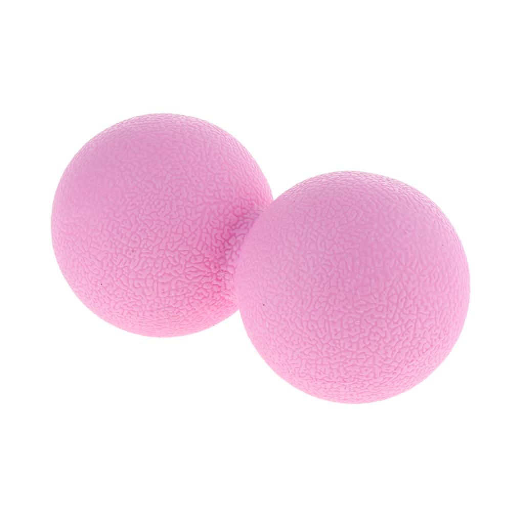 Lacrosse Massage Ball Myofascial Muscle Relief Release Double Ball Pink