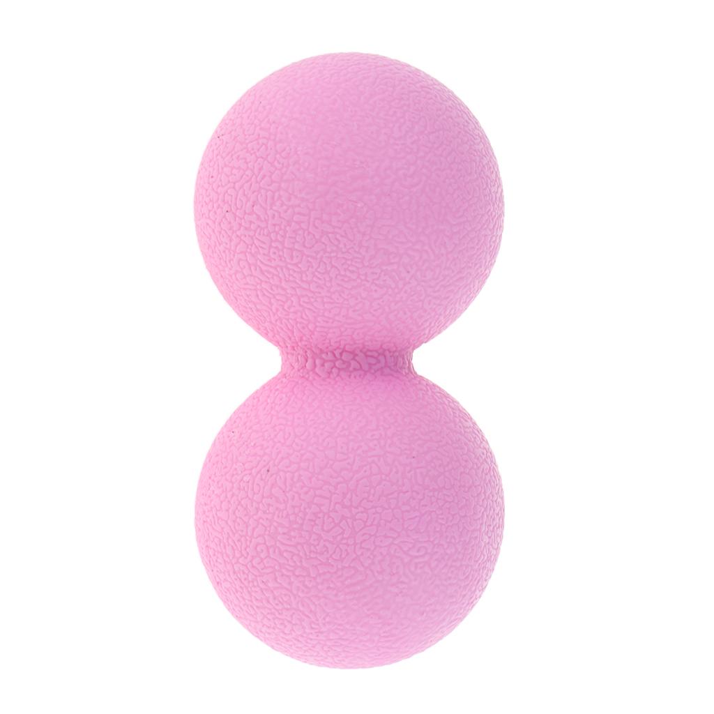 Lacrosse Massage Ball Myofascial Muscle Relief Release Double Ball Pink