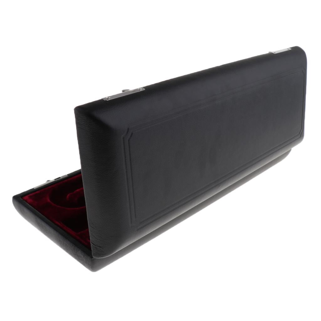 Black Flute Wooden Carry Padded Case with Storage Gig Bag Handbag
