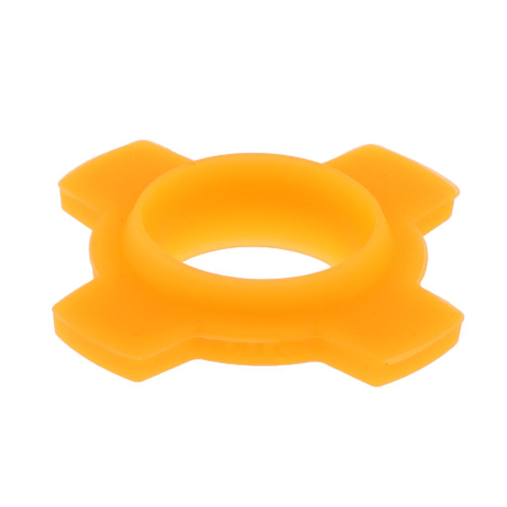 2 Pieces Microphone Mic Holder Anti-rolling Protection Rings Orange