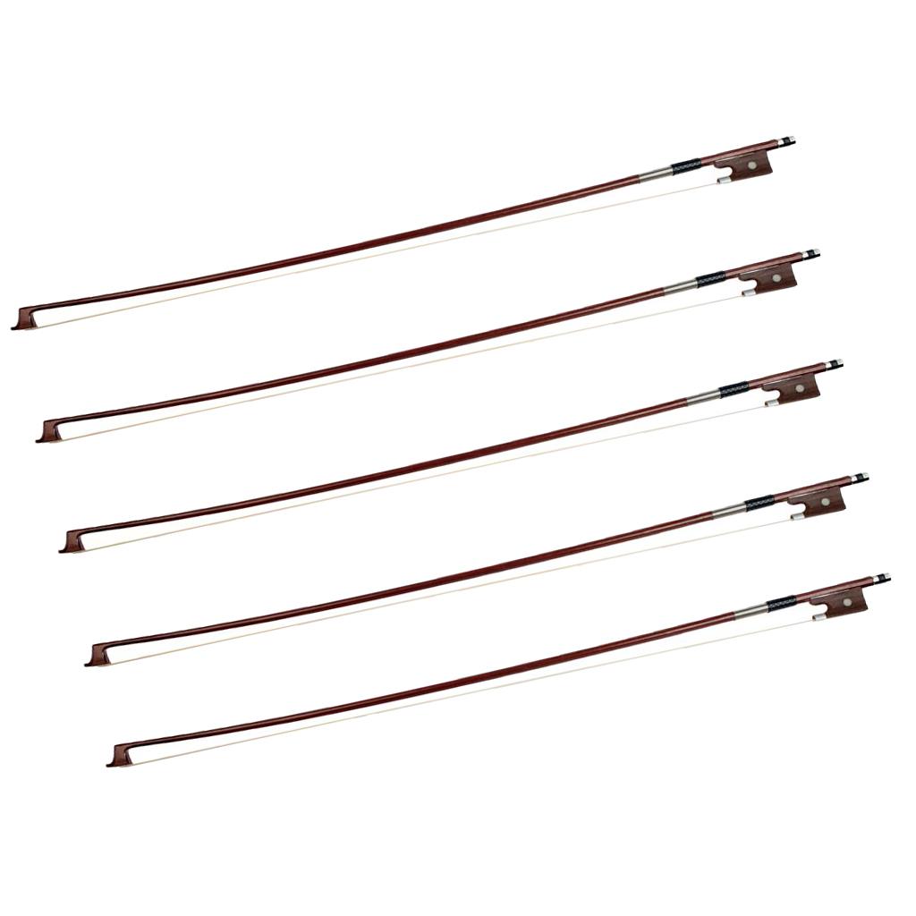 5 Pieces 1/8 Violin Bow String Instrument Accessory
