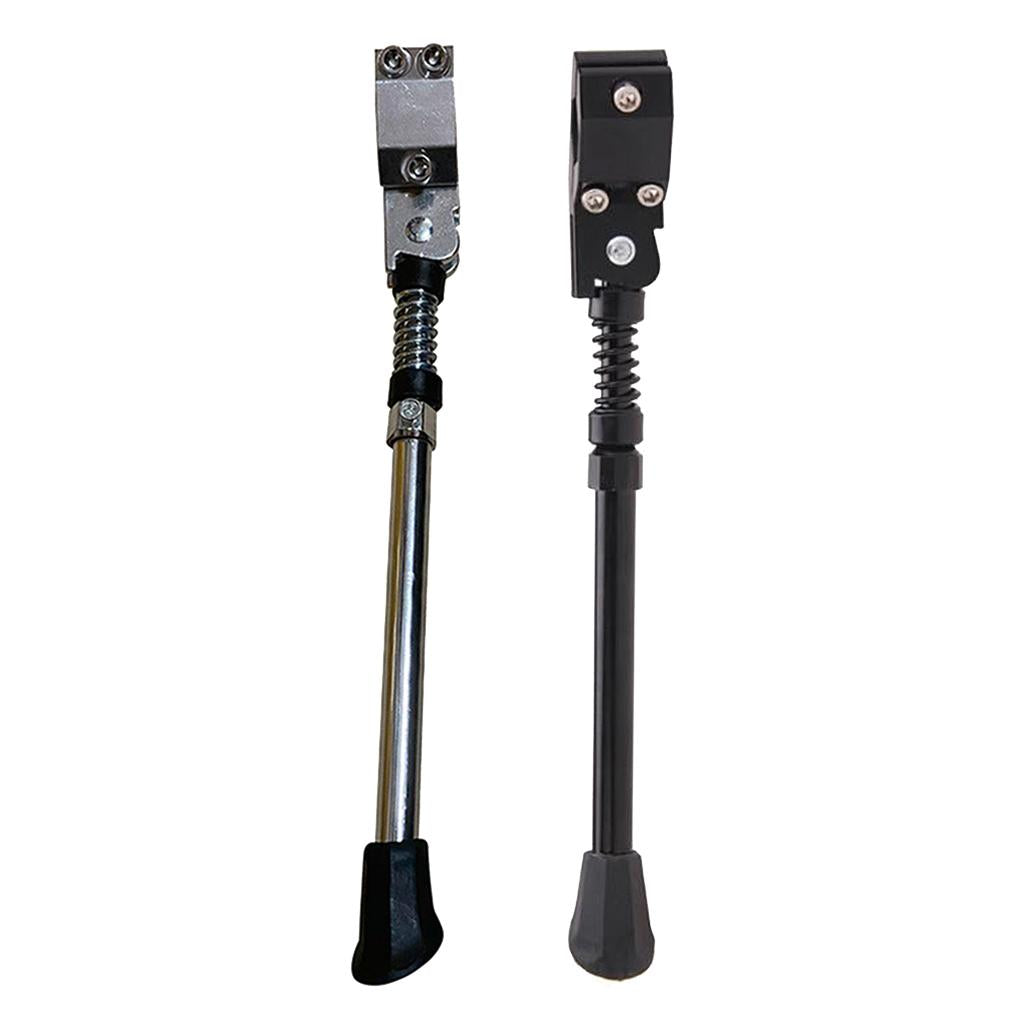 Bike Kick Stand Cycle Adjustable Rubber Foot Heavy Duty Prop Stand Black