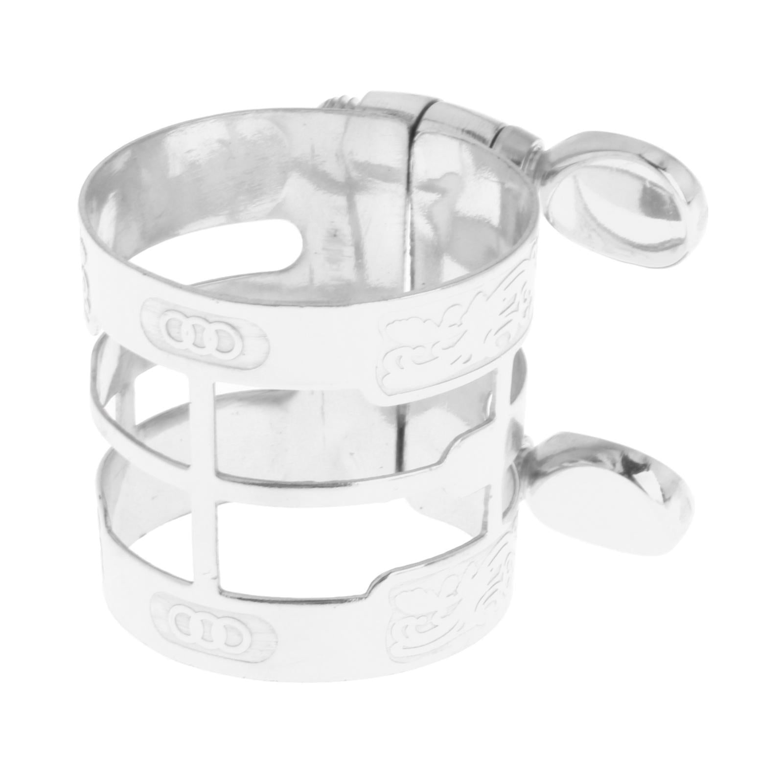 Alto Saxophone Mouthpiece Ligature Mouthpiece Carved for Saxophone Players Silver Plated