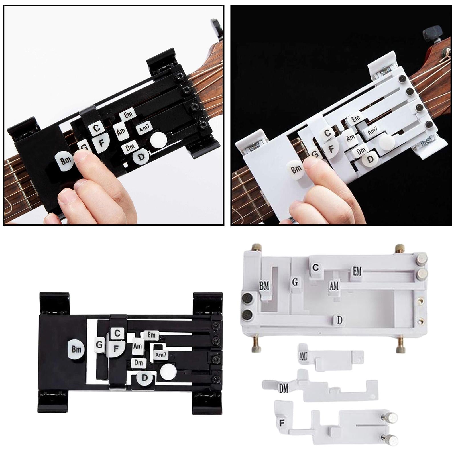 Guitar Aid Chord Trainer Learning System Teach Practice Assistant Beginner Black