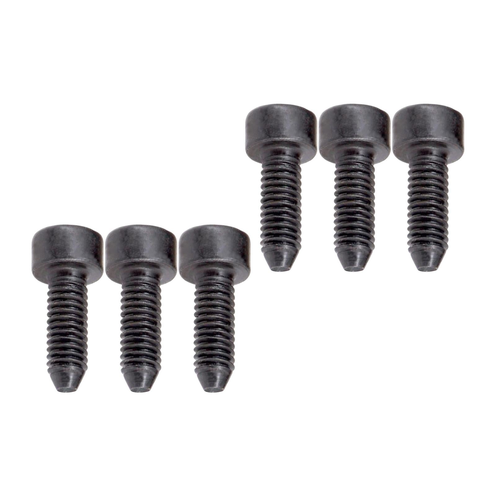 Electric Guitar Bridge Saddles Locking String Screws for Guitar Repairing Black