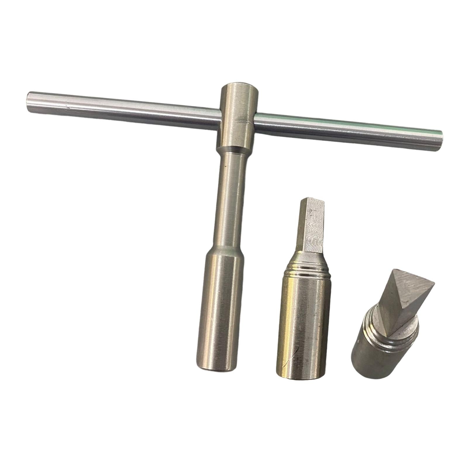 Ratchet Tap Wrench Steel T Handle for Trumpet Brass Instrument Mouthpiece Tuning Wrench