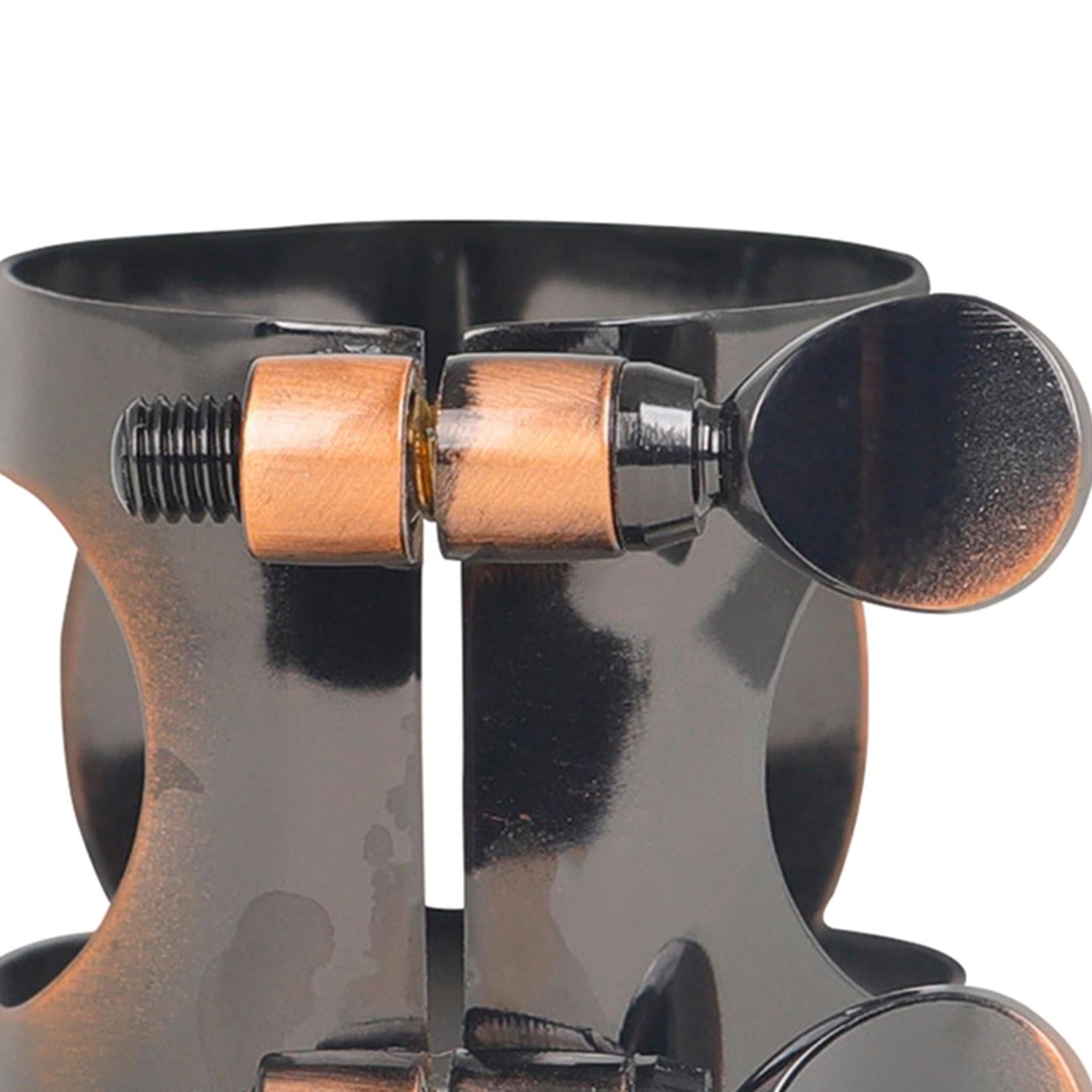 Saxophone Ligature Brass Clip Double Screws Adjustable for Accessory Parts Copper Clarinet