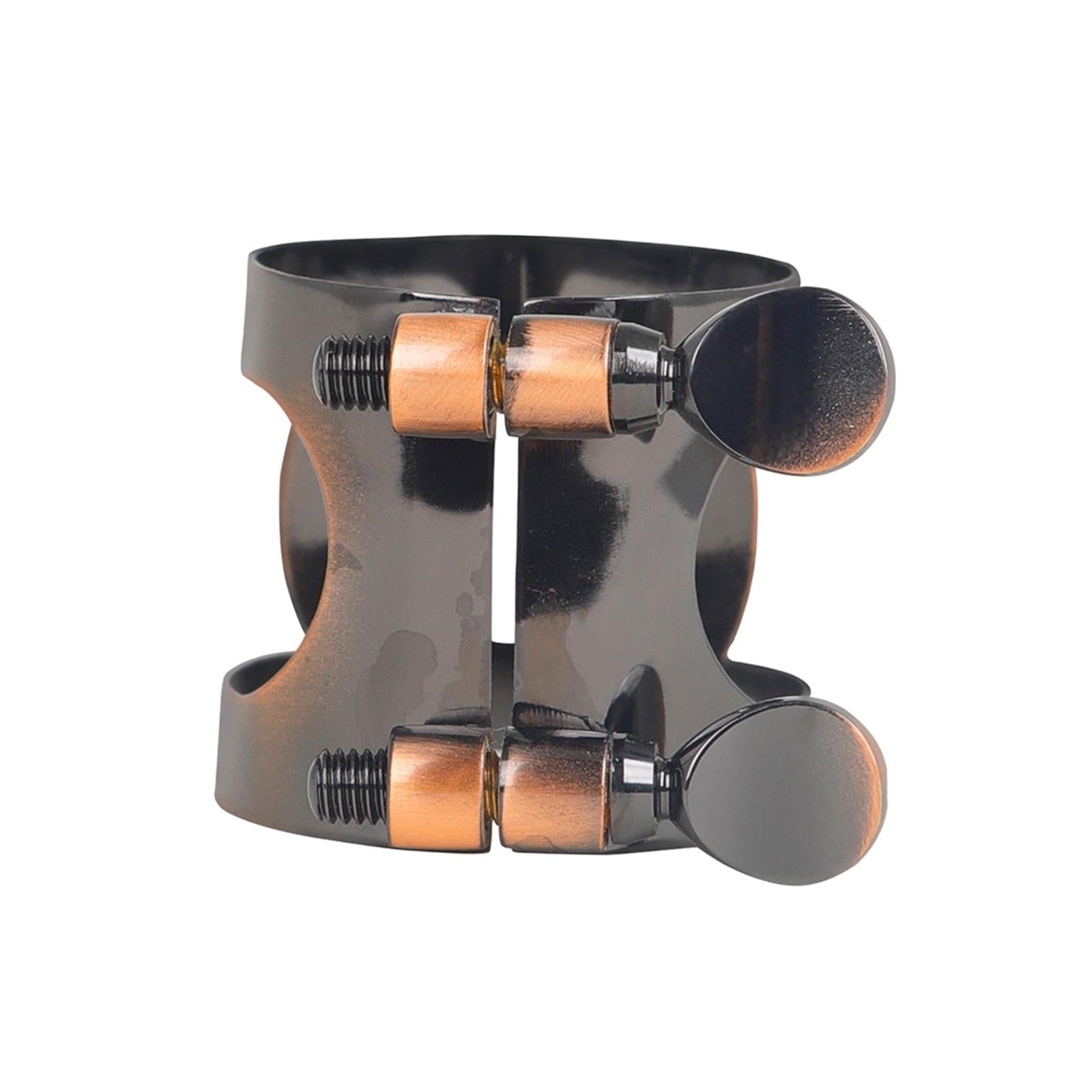 Saxophone Ligature Brass Clip Double Screws Adjustable for Accessory Parts Copper Clarinet