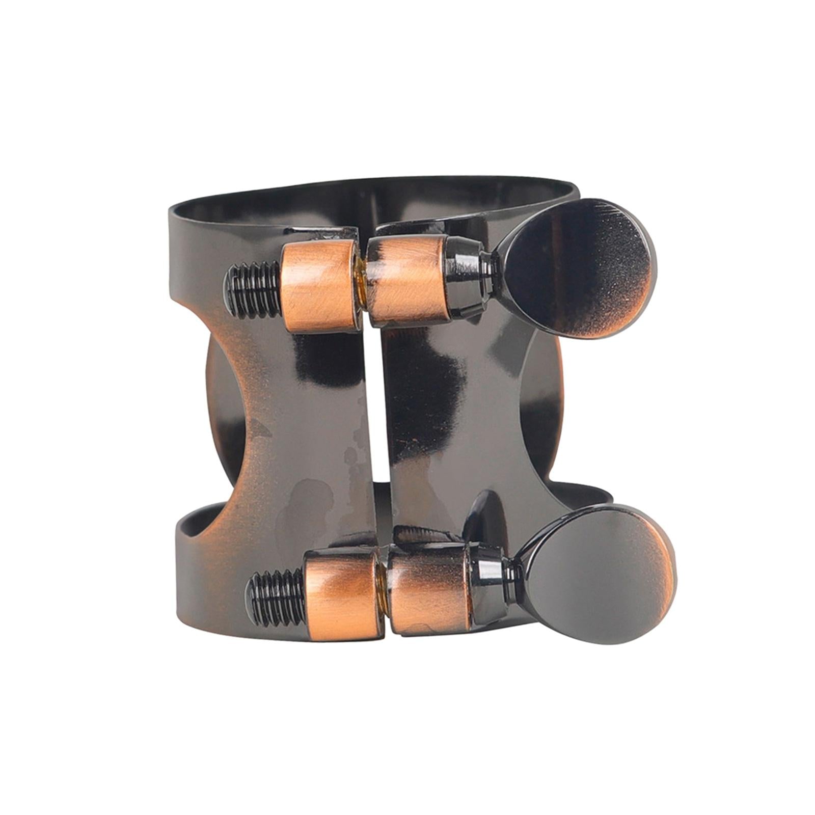 Saxophone Ligature Brass Clip Double Screws Adjustable for Accessory Parts Copper Clarinet