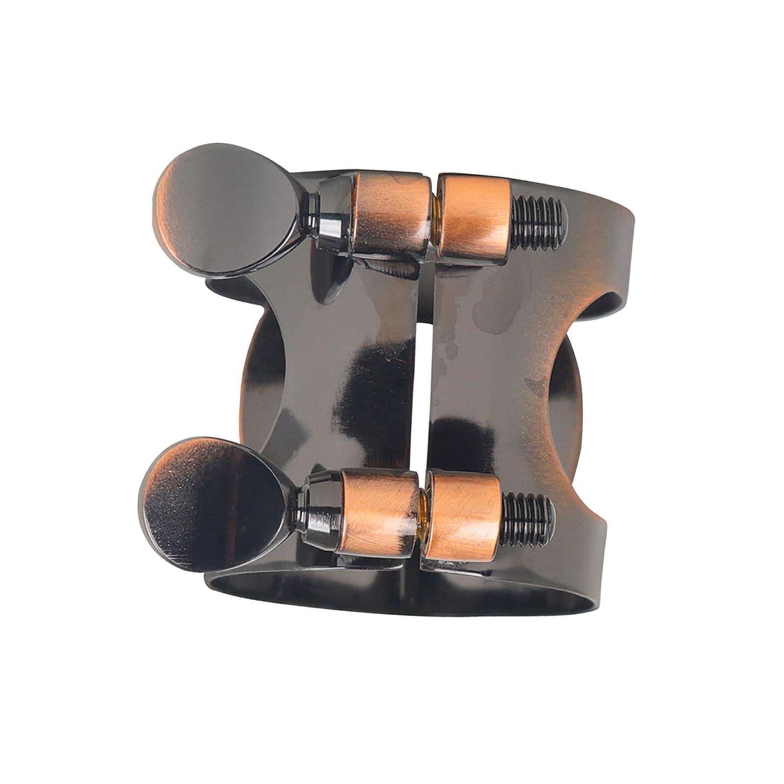 Saxophone Ligature Brass Clip Double Screws Adjustable for Accessory Parts Copper Clarinet