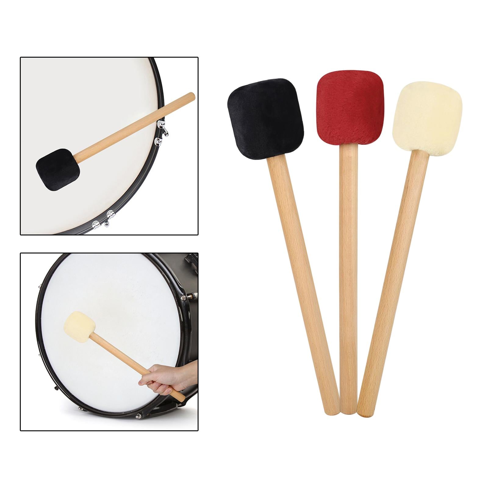 Percussion Sticks Musical Instrument Accessories for Lotus Drums Beginners black