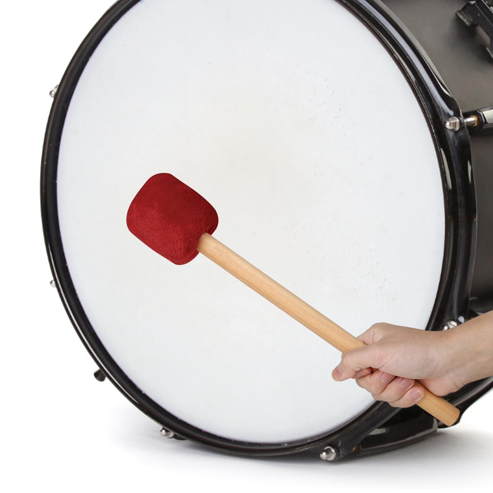 Percussion Sticks Musical Instrument Accessories for Lotus Drums Beginners red