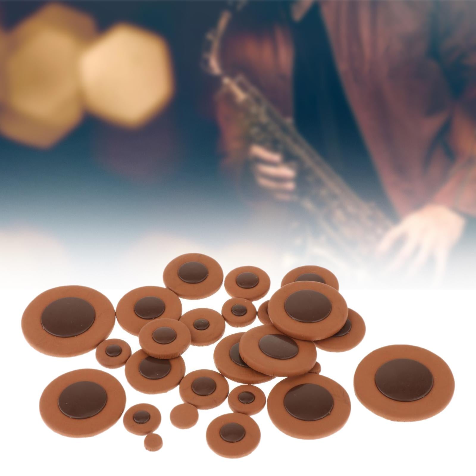 Sax Pads Woodwind Instrument Parts PU Leather for Saxophone DIY Enthusiasts. Tenor