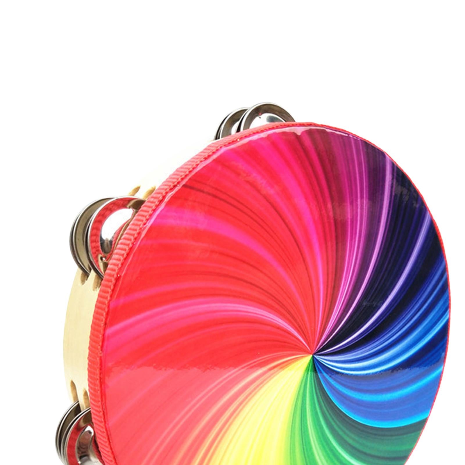 hand wooden Drum Rhythm Handbell Kids Drum for Party Supplies Girls Boys 10inch