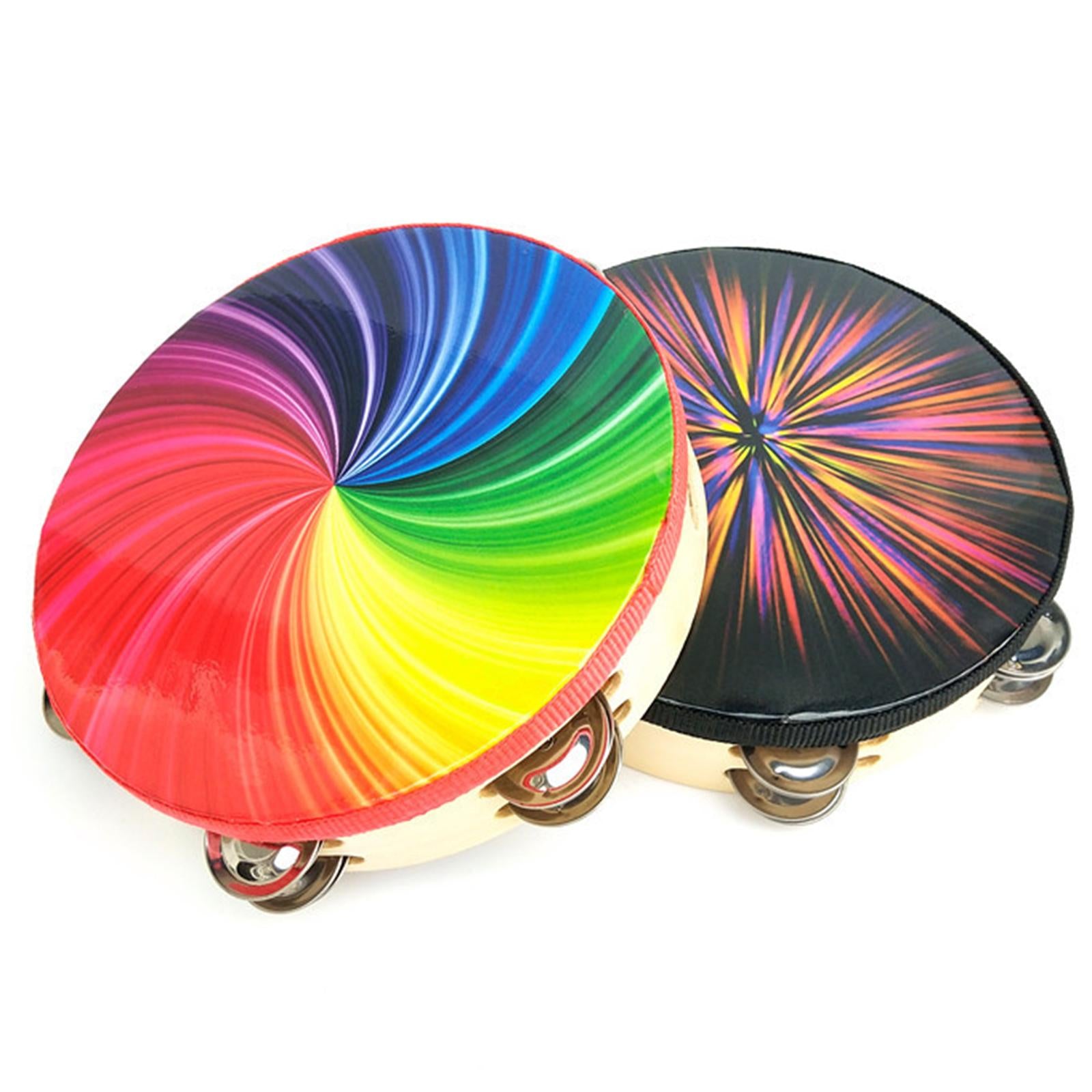 hand wooden Drum Rhythm Handbell Kids Drum for Party Supplies Girls Boys 10inch