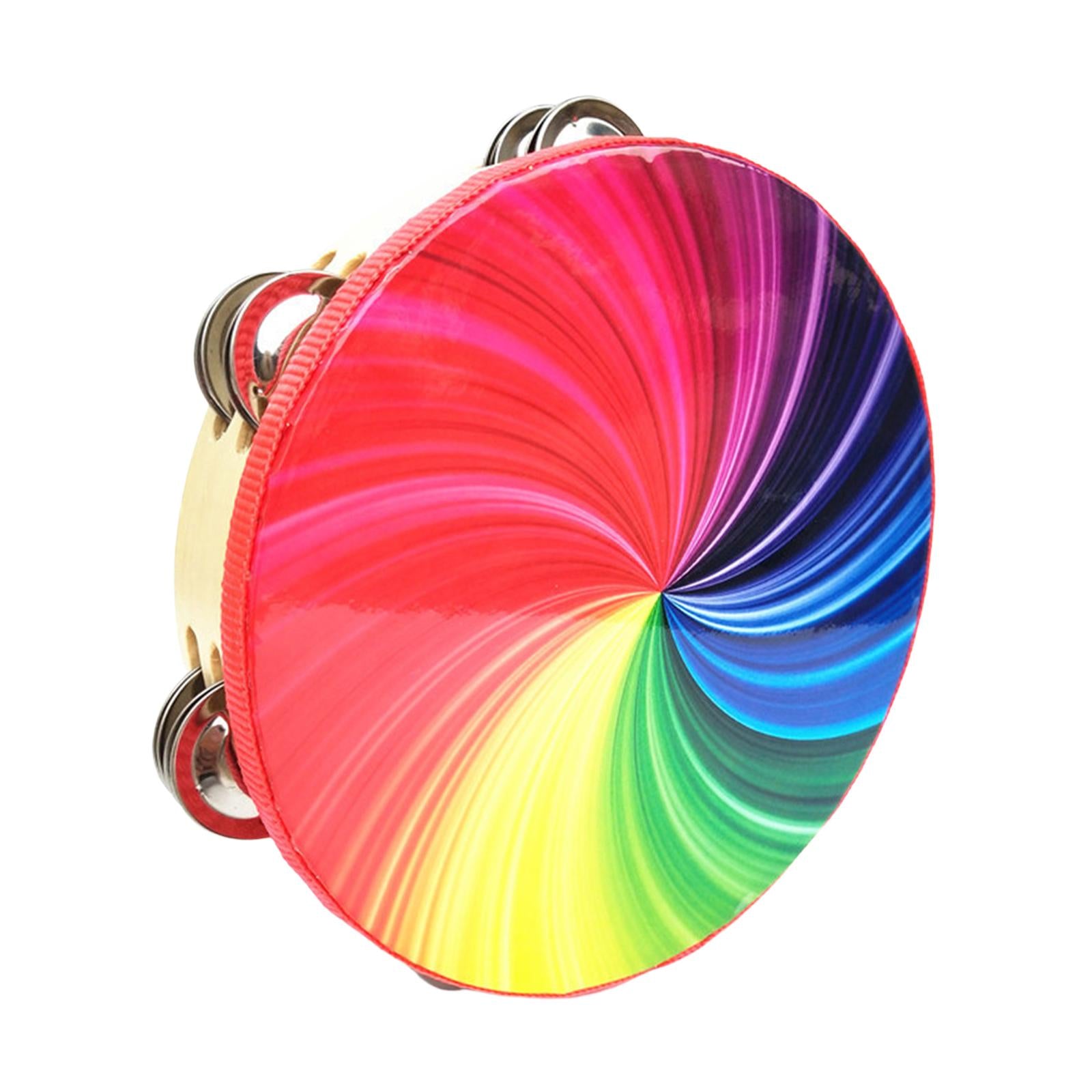 hand wooden Drum Rhythm Handbell Kids Drum for Party Supplies Girls Boys 10inch