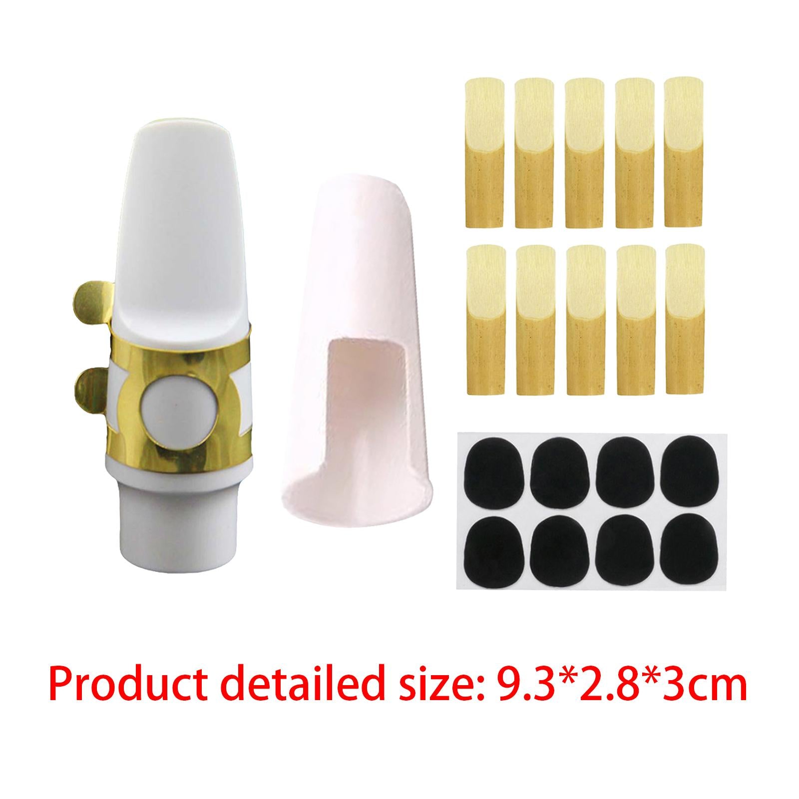 Saxophone Mouthpiece Kit Sturdy Mouthpiece with Cap for Alto Saxophone Parts