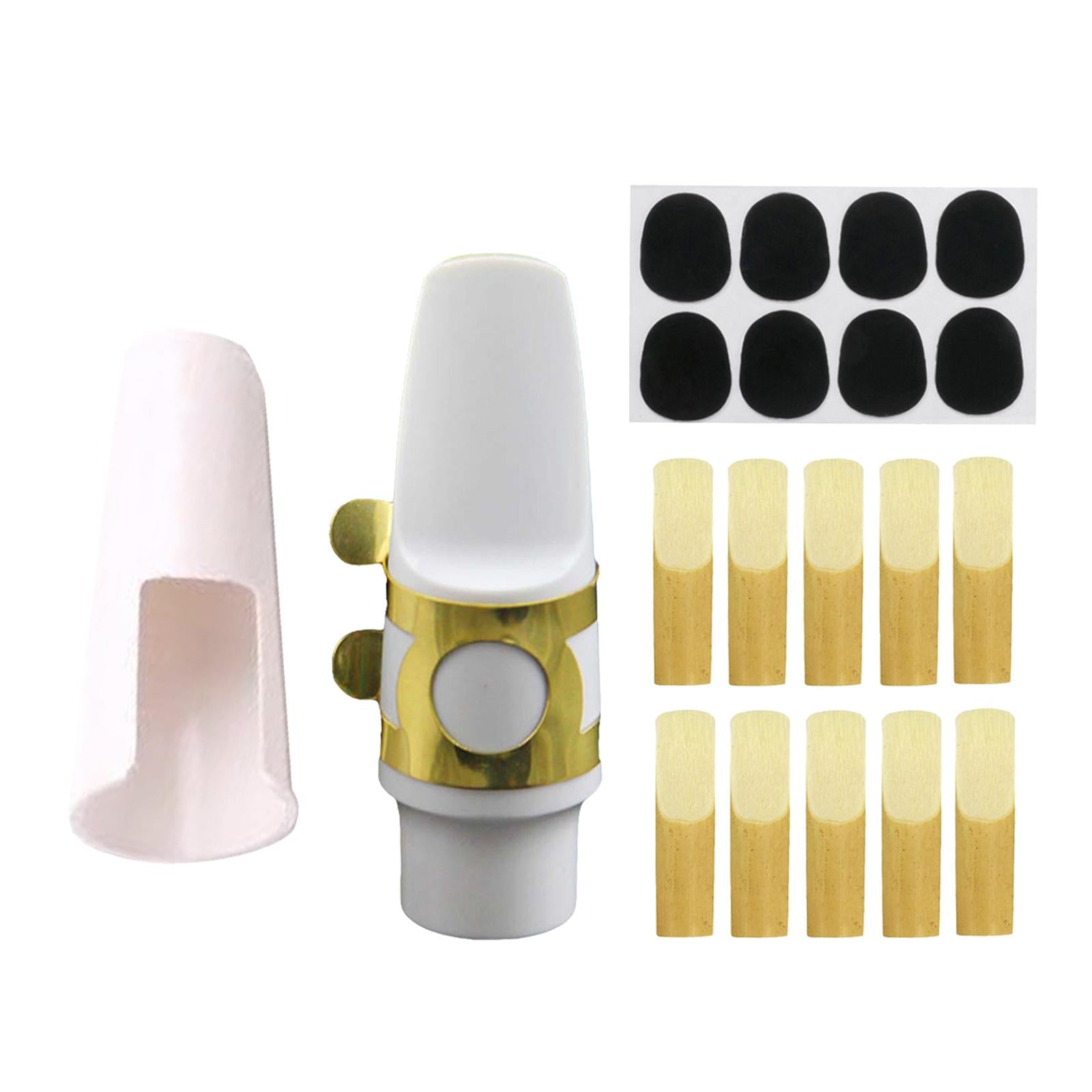Saxophone Mouthpiece Kit Sturdy Mouthpiece with Cap for Alto Saxophone Parts