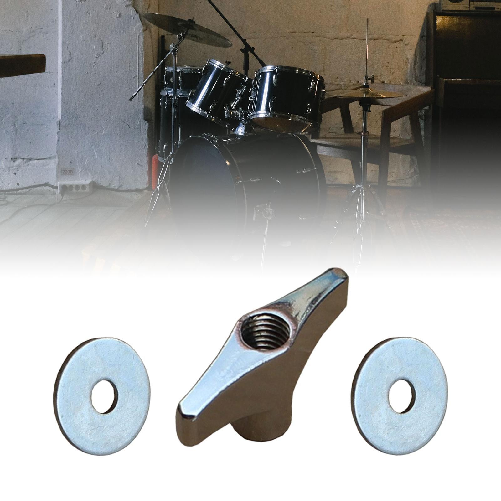3 Pieces Cymbal Wing Nuts Replacements Drum Pads for Cymbal Drum Accessories