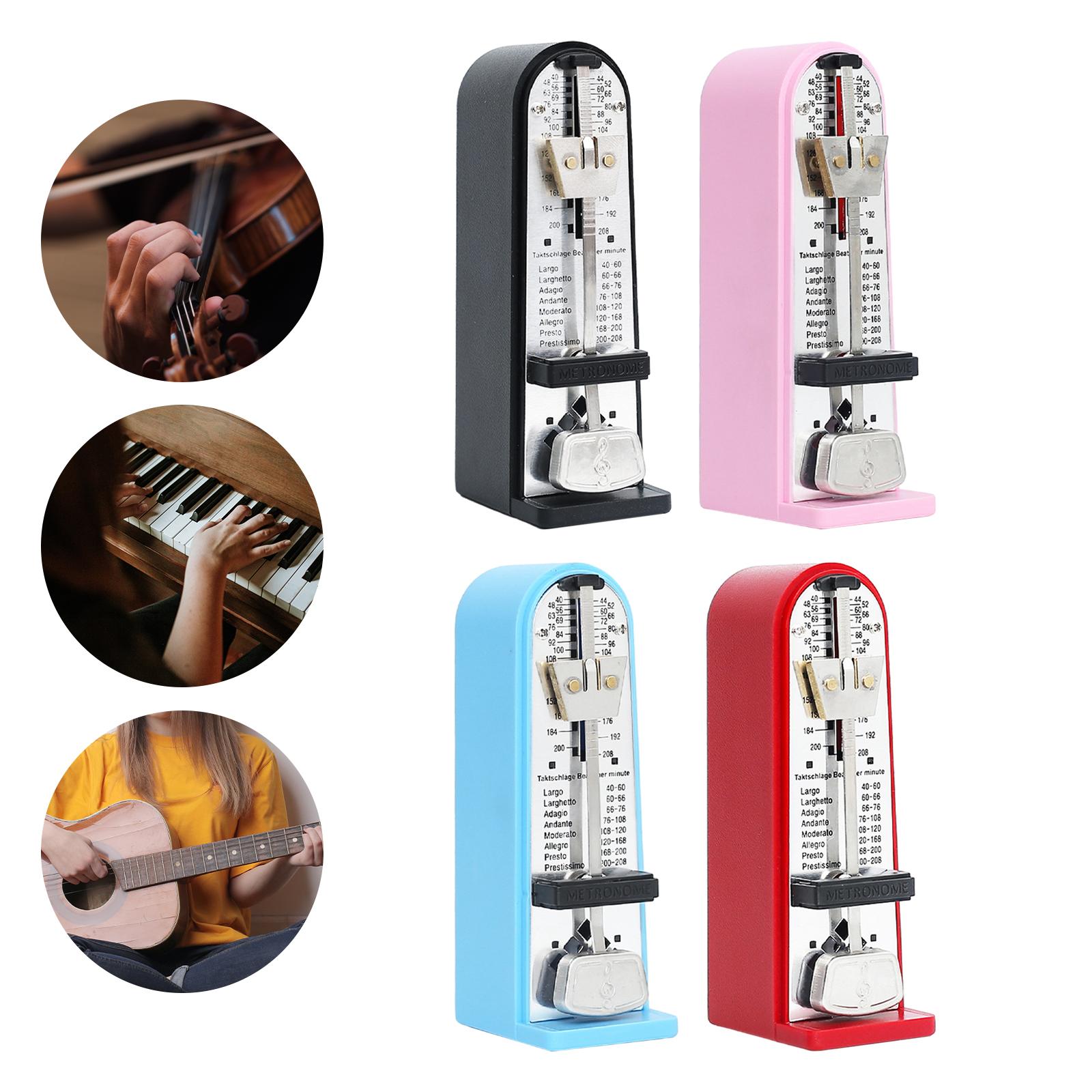 Mechanical Metronome Universal Metronome for Guitar Ukulele Music Instrument Black
