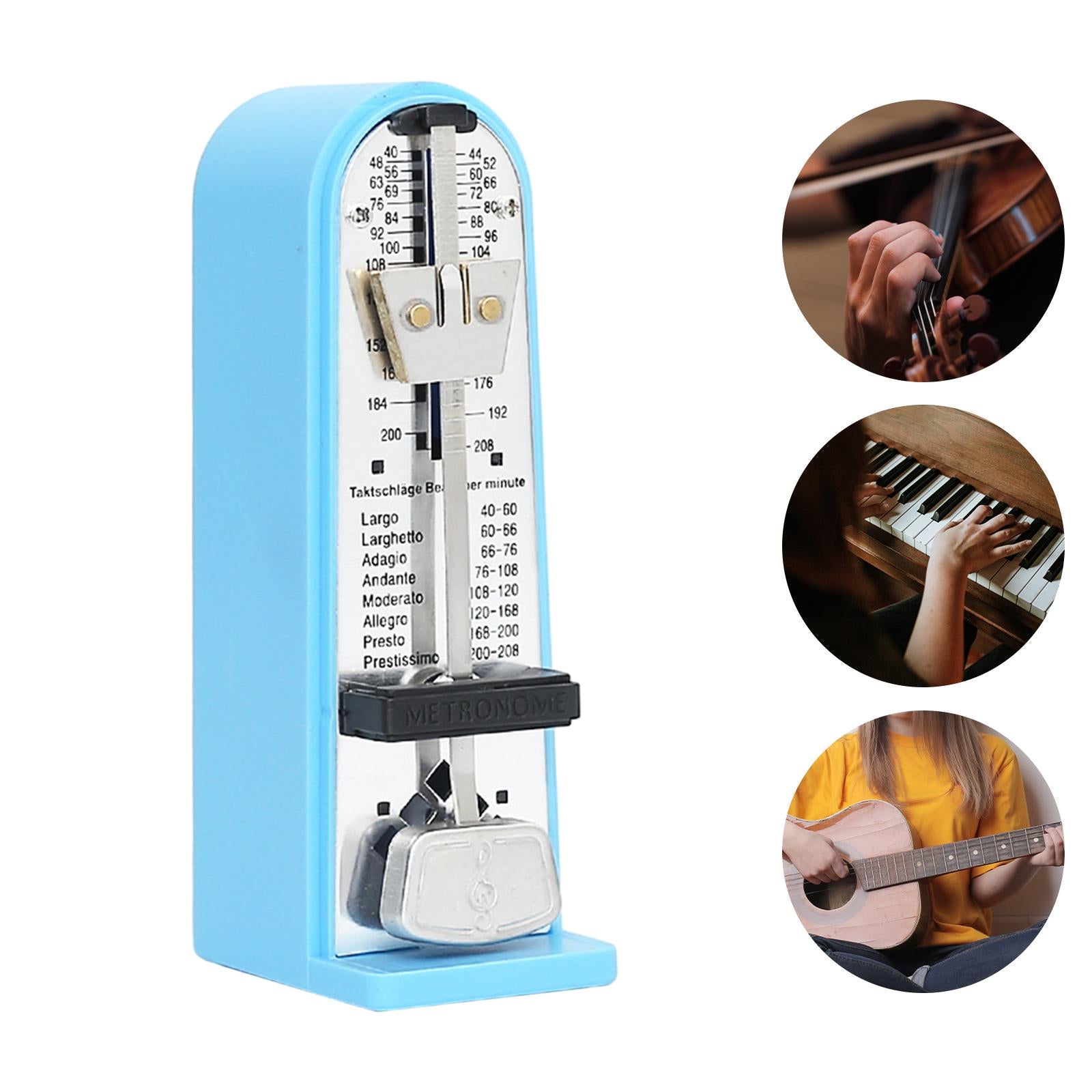 Mechanical Metronome Universal Metronome for Guitar Ukulele Music Instrument Blue