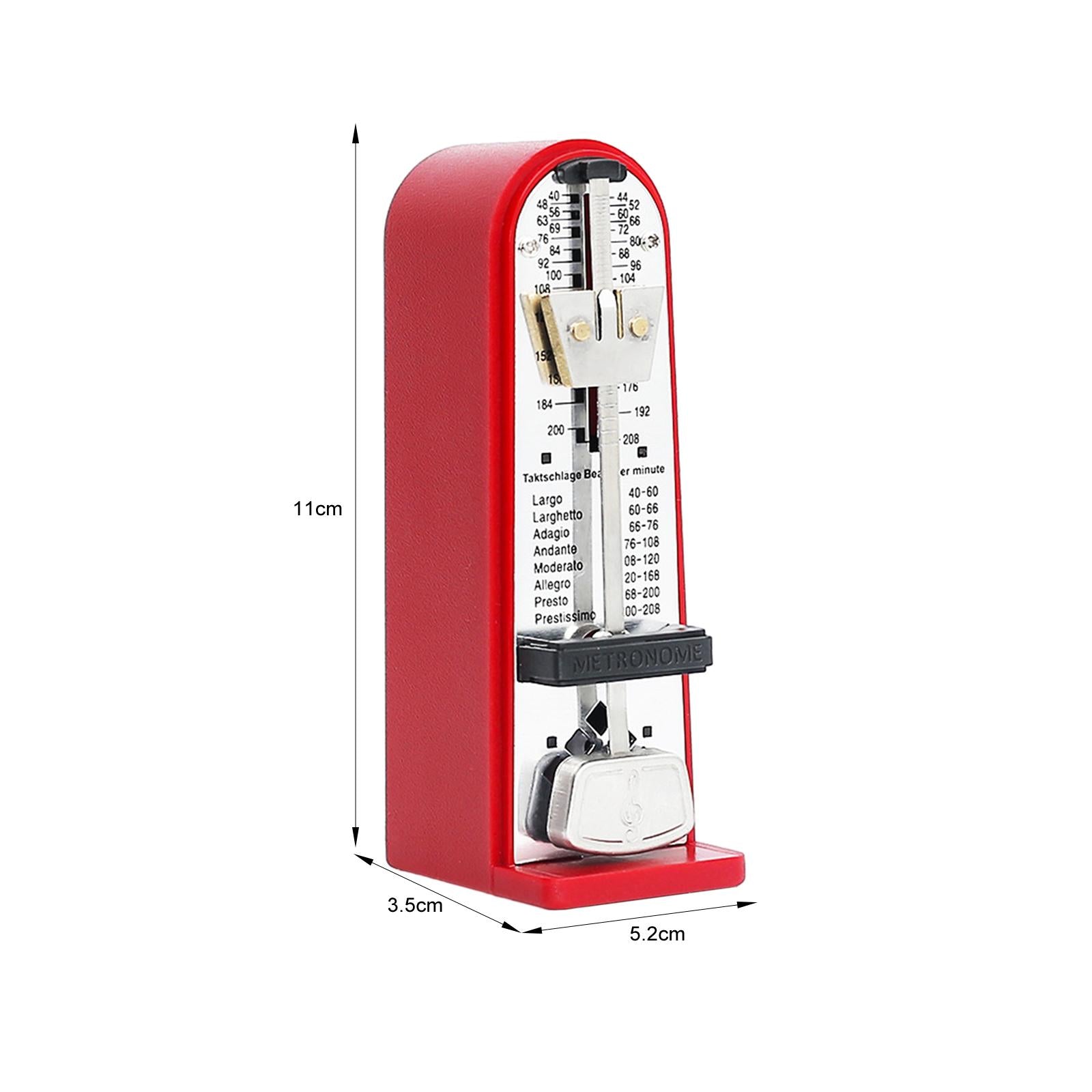 Mechanical Metronome Universal Metronome for Guitar Ukulele Music Instrument Red