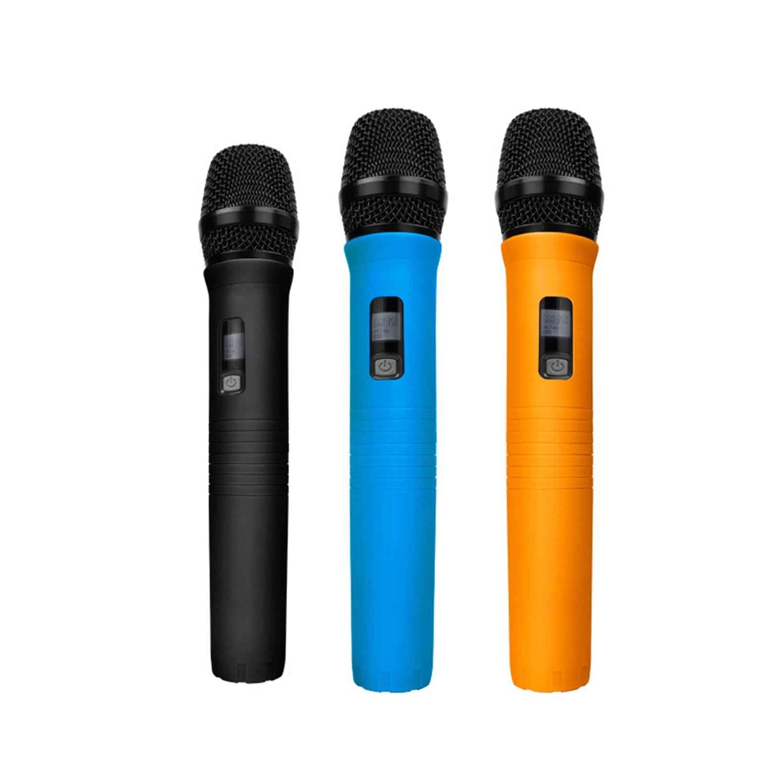 Cordless Handheld Mic Protection Sleeve Microphone Handle Cover for KTV Live Blue