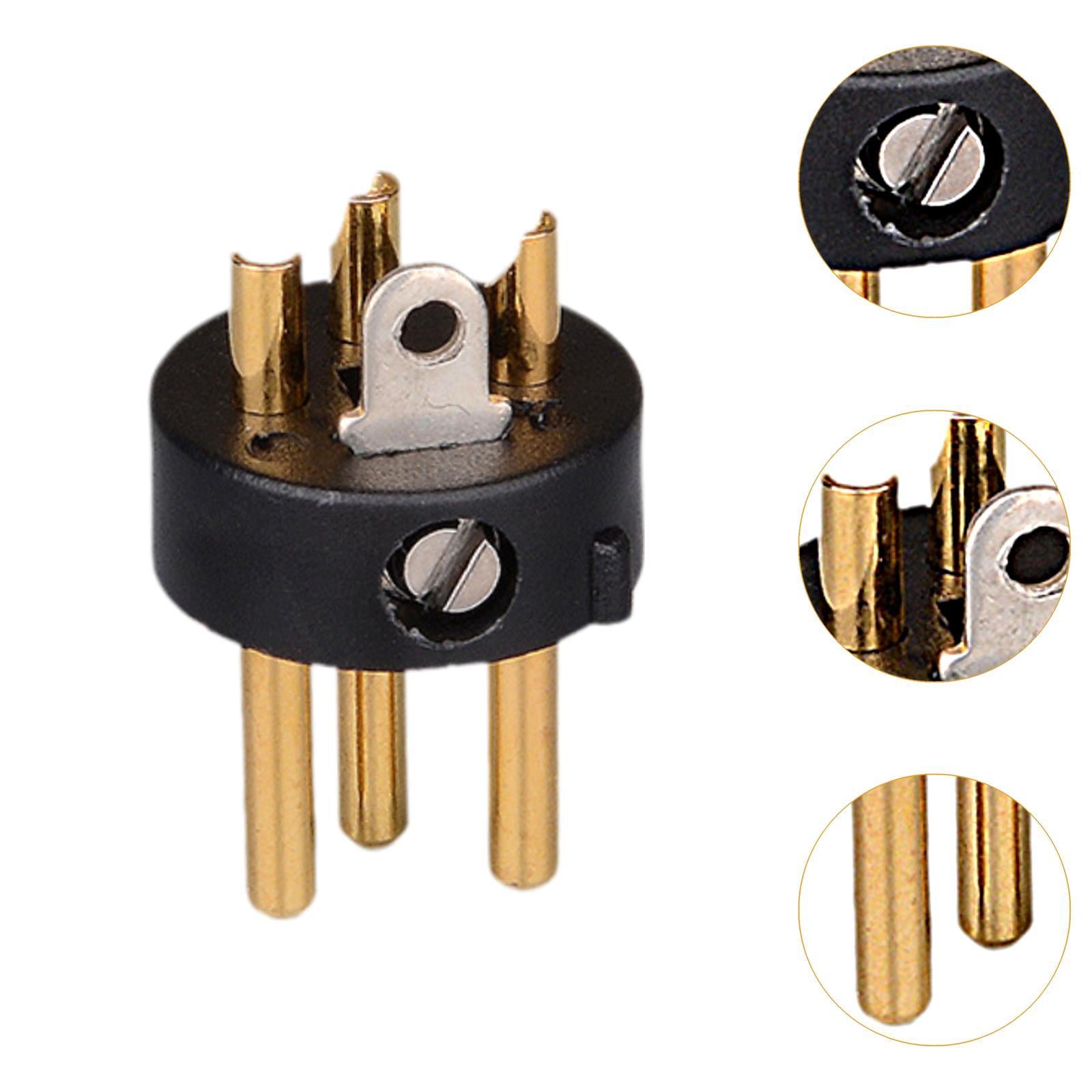 10 Pieces Mic 3 Pin Connector Accessories for Power Amplifier Speaker Studio