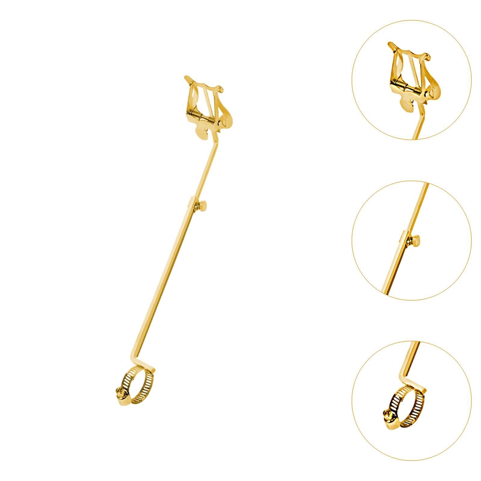 Clarinet Lyre Holder Lightweight Metal Clarinet Marching Lyre for Practicing 28x7x4.6cm