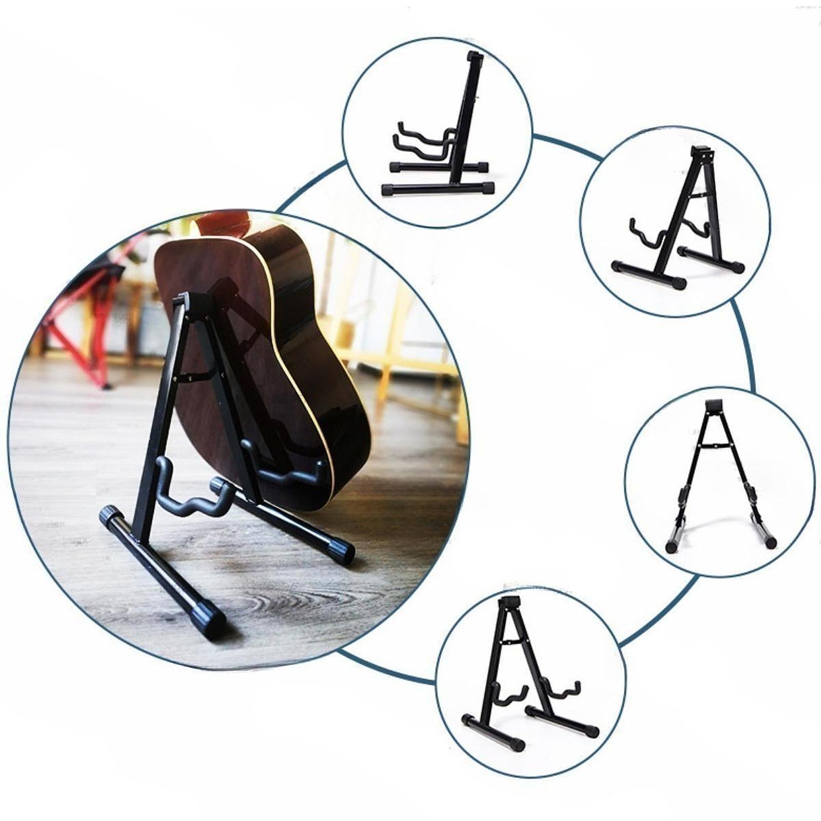 Acoustic Guitar Stand Lightweight Iron Guitar Holder for Ukulele Bass Violin