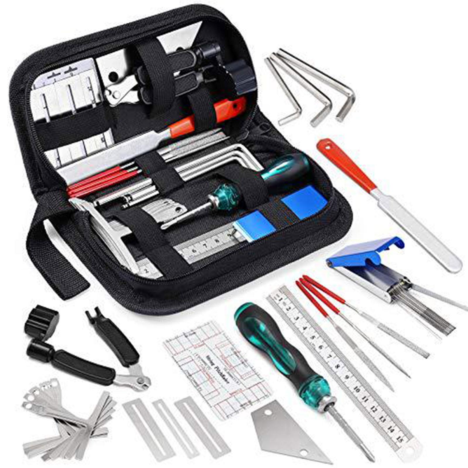 25Pcs Guitar Tool Set String files Leveling Tool Set for Professional Banjo