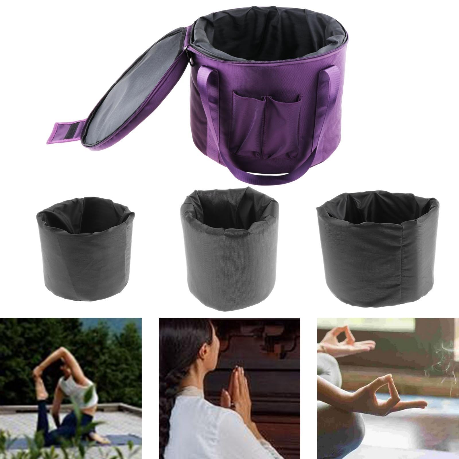 Crystal Singing Bowls Carry Case Travel Bag for Traveling Camping Meditation 12 inch
