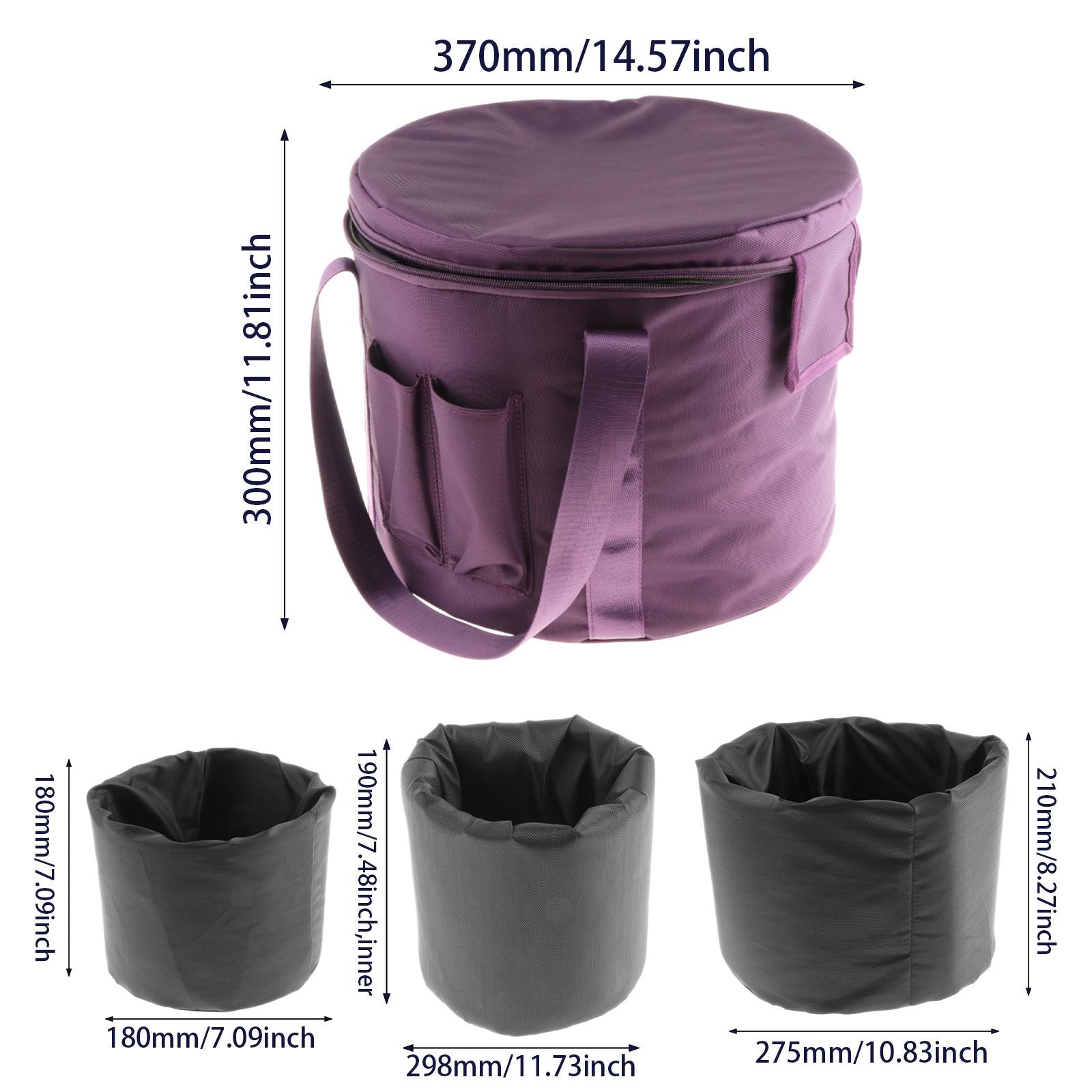 Crystal Singing Bowls Carry Case Travel Bag for Traveling Camping Meditation 12 inch