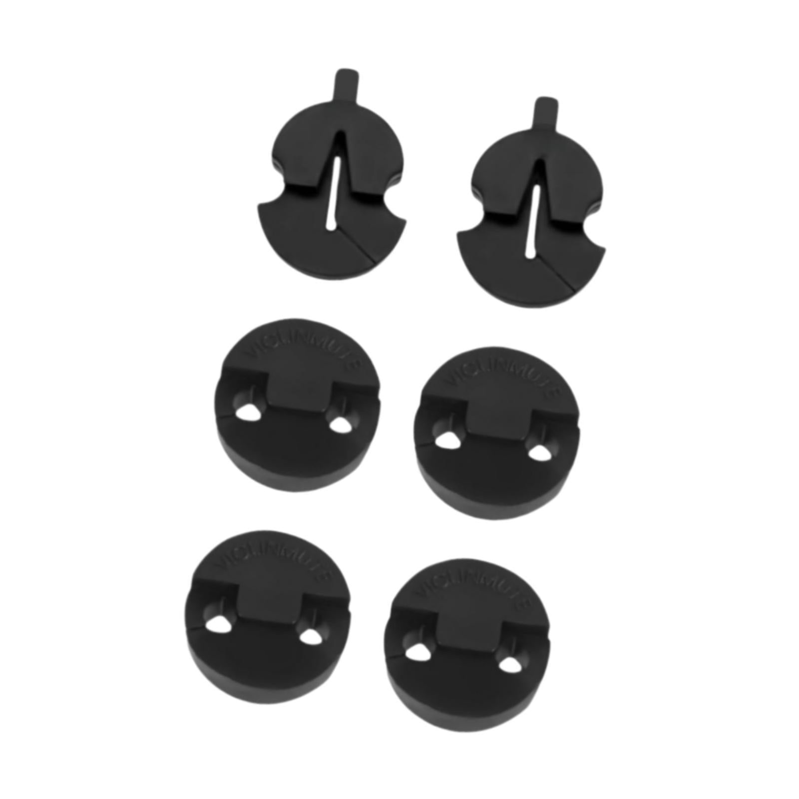 Violin Practice Mutes Replacement for Night Practice 4 Pack Round Style Mute