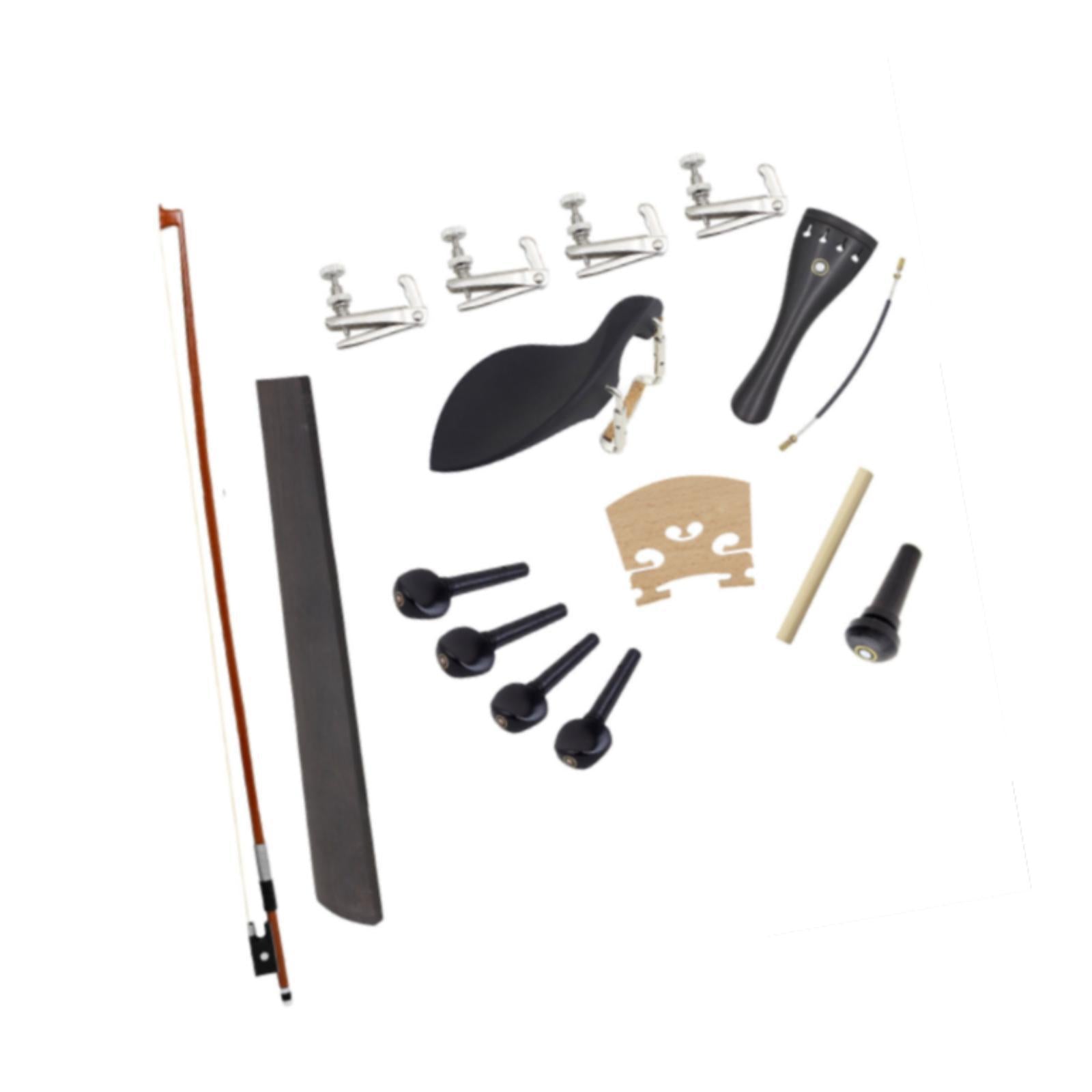 Violin Accessories Kit Bow Sound Post Endpin Sturdy Professional Fingerboard Style A