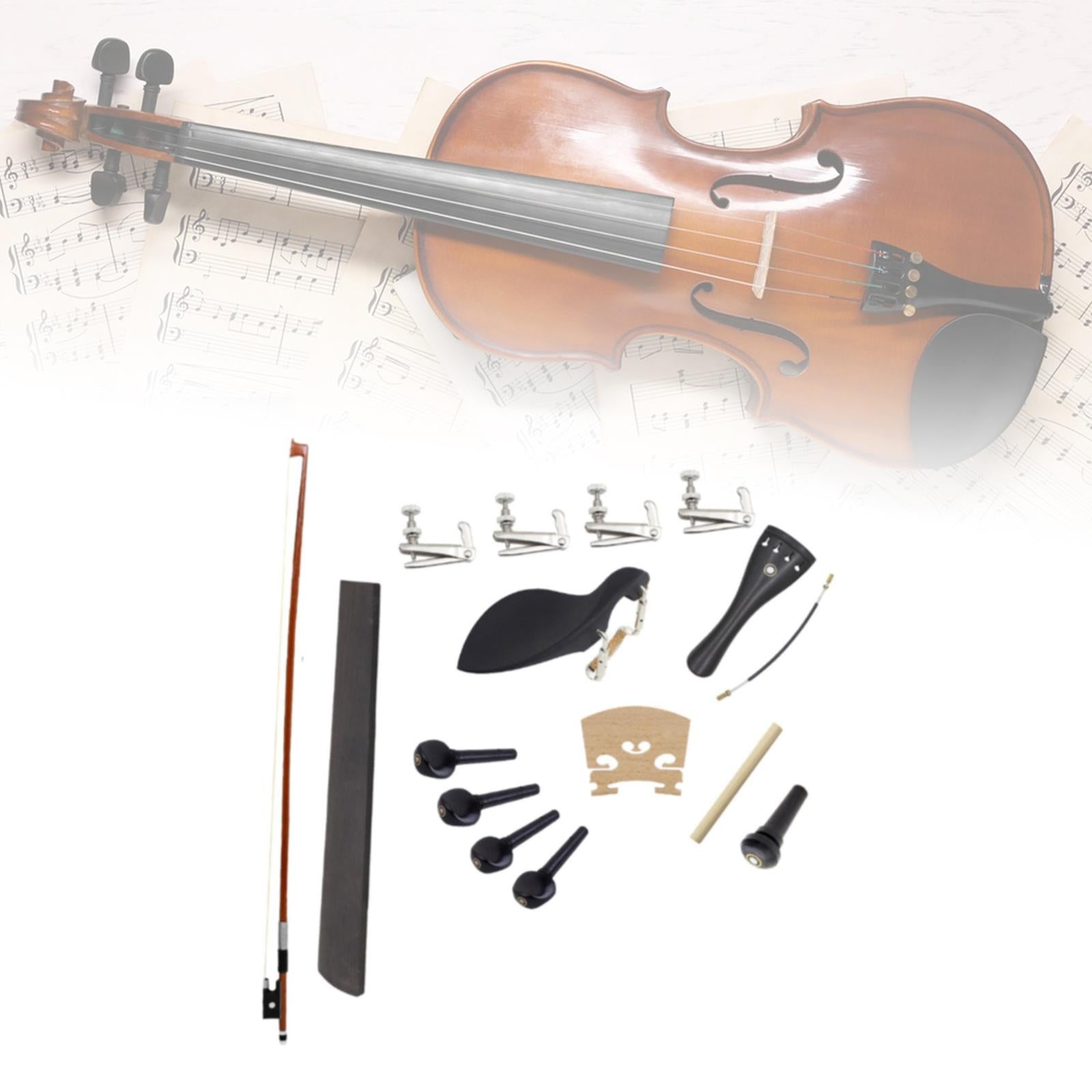 Violin Accessories Kit Bow Sound Post Endpin Sturdy Professional Fingerboard Style A