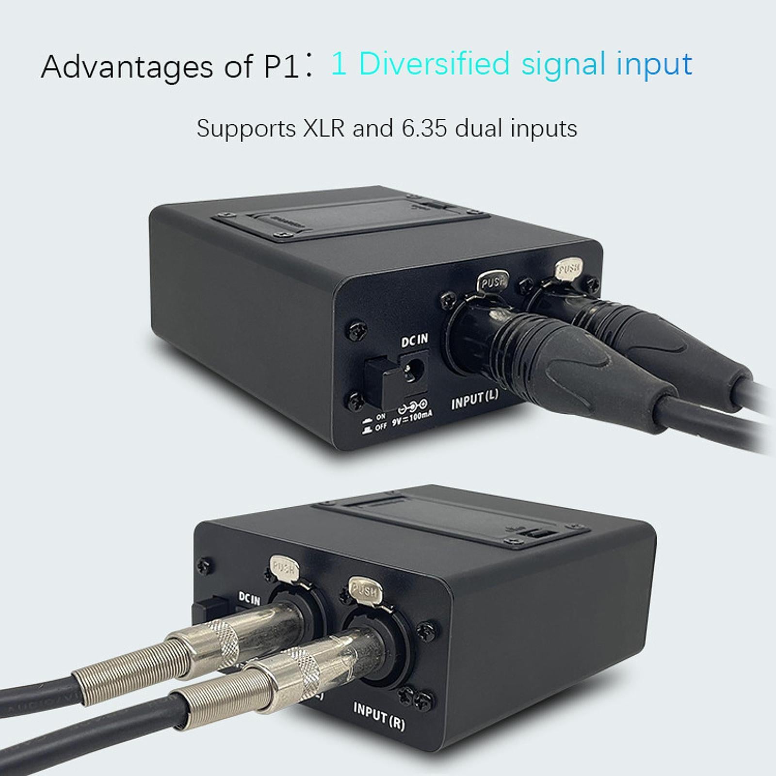 Headphone Amplifier Audio Adapter for Home Speakers Live Performances Studio