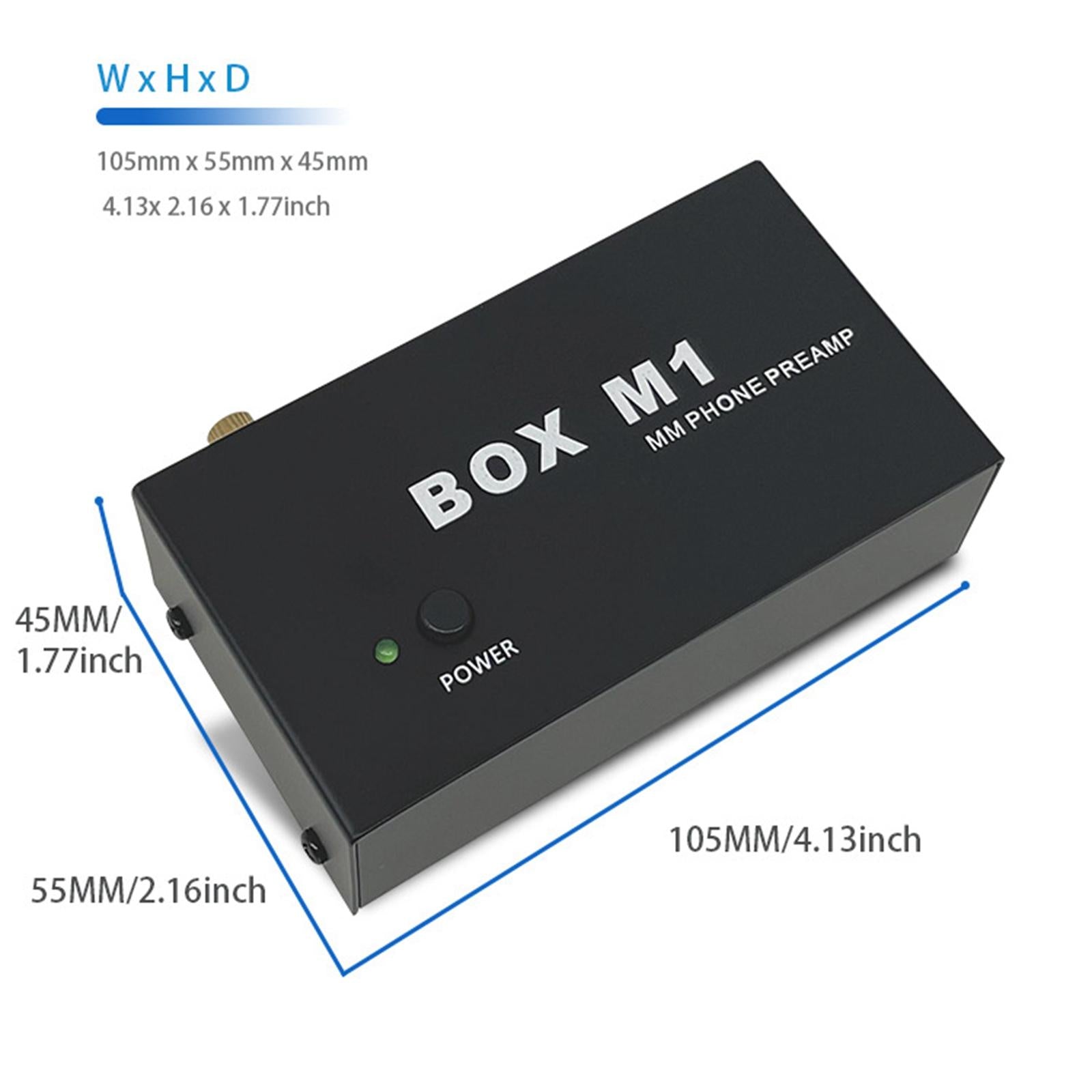 Box M1 Phono Preamplifier Portable Amplifier for Vinyl