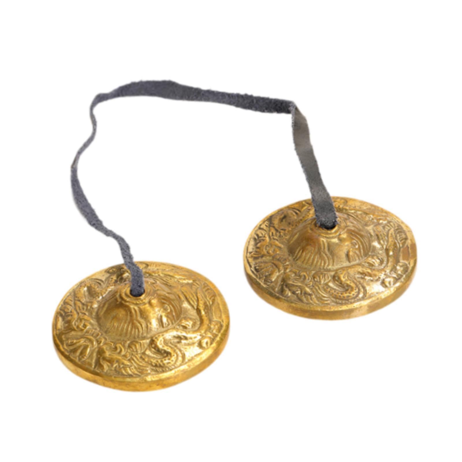 Tibetan Tingsha Cymbals 6.5cm Diameter Easy to Play Tibetan Meditation Bells C