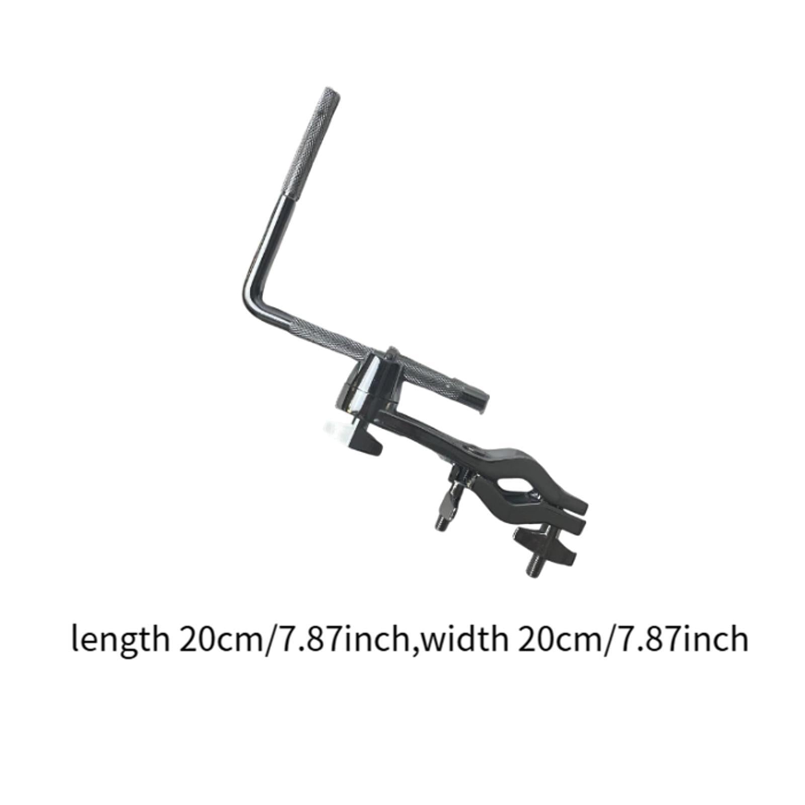Cowbell Mount Clamp with Rod Practice Tool Drum Mounting Bracket for Cowbell