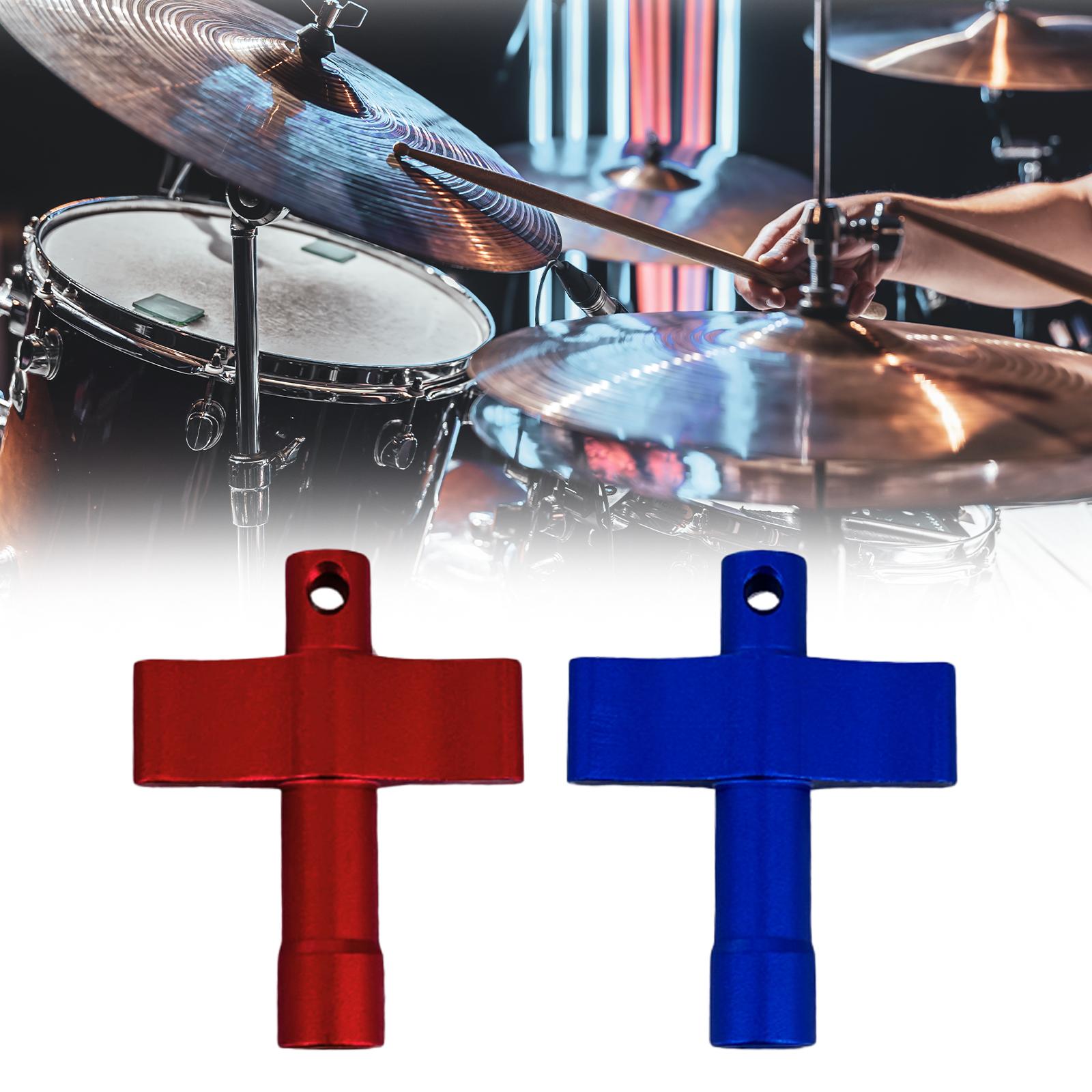Drum Key Ergonomic for Drummer Sturdy T Shaped Hardware Tool Drum Tuning Key red