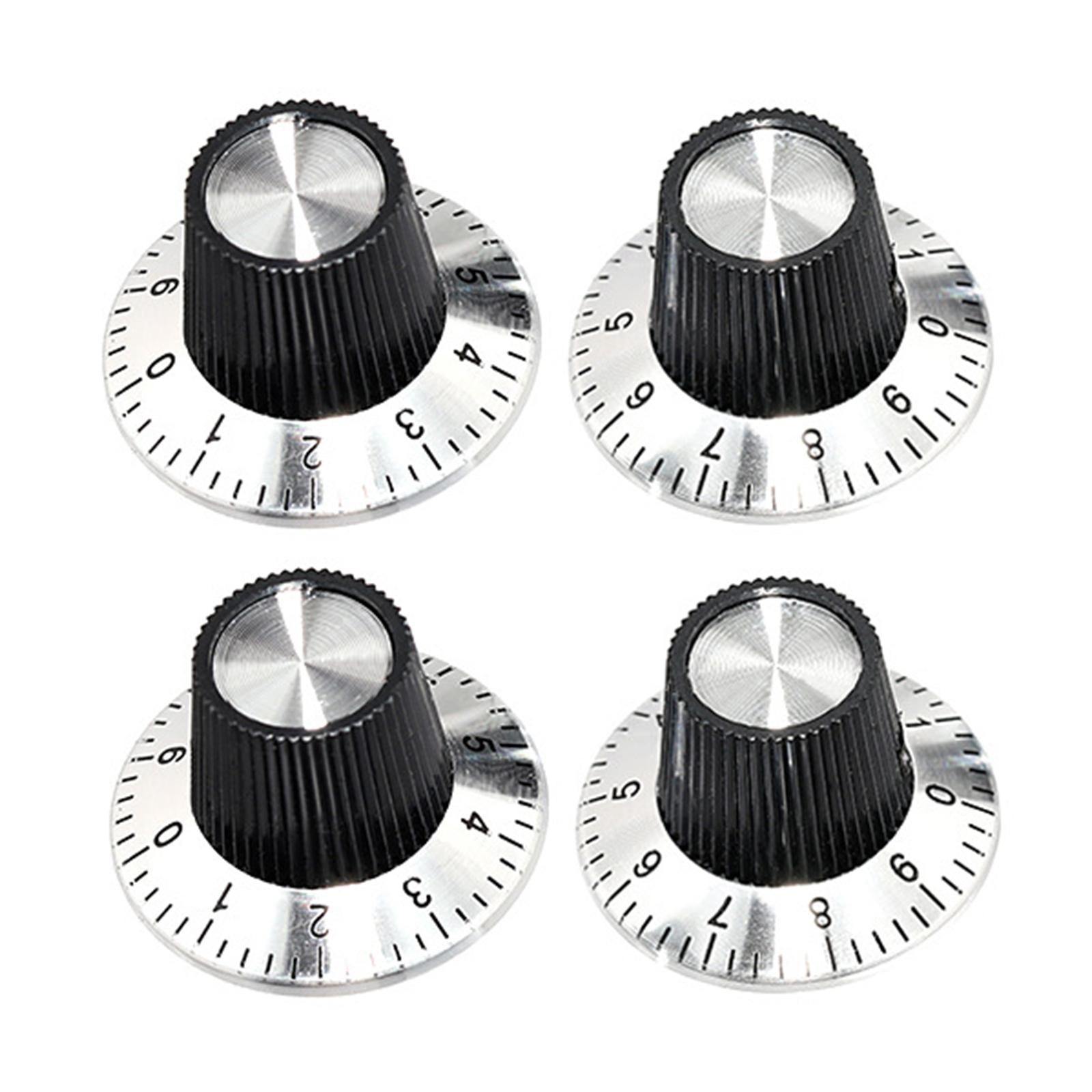 4Pcs Guitar Knobs Portable Professional Replaces Potentiometer Control Knobs